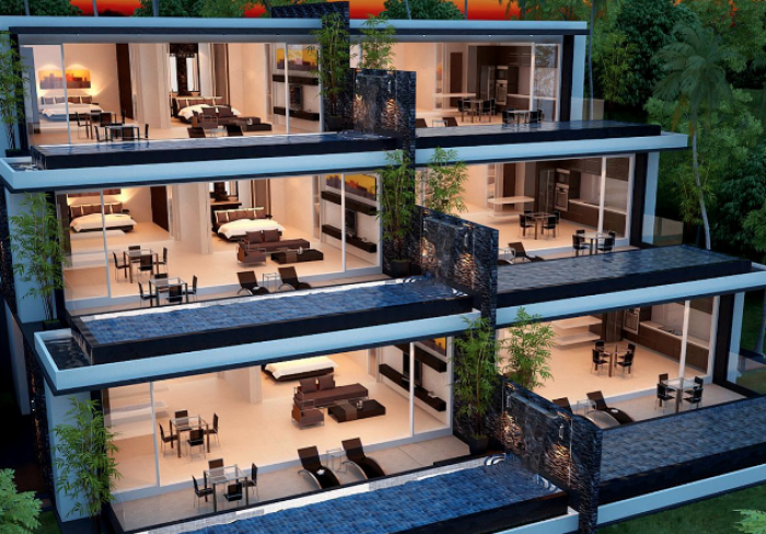 Apartments overlooking Layan